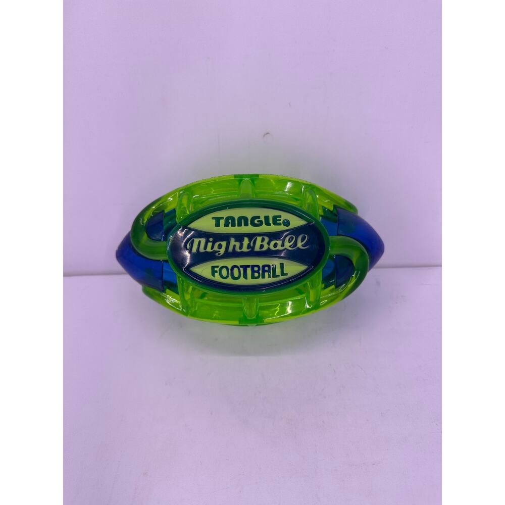 Tangle Nightball Football Blue/Green Lights Up